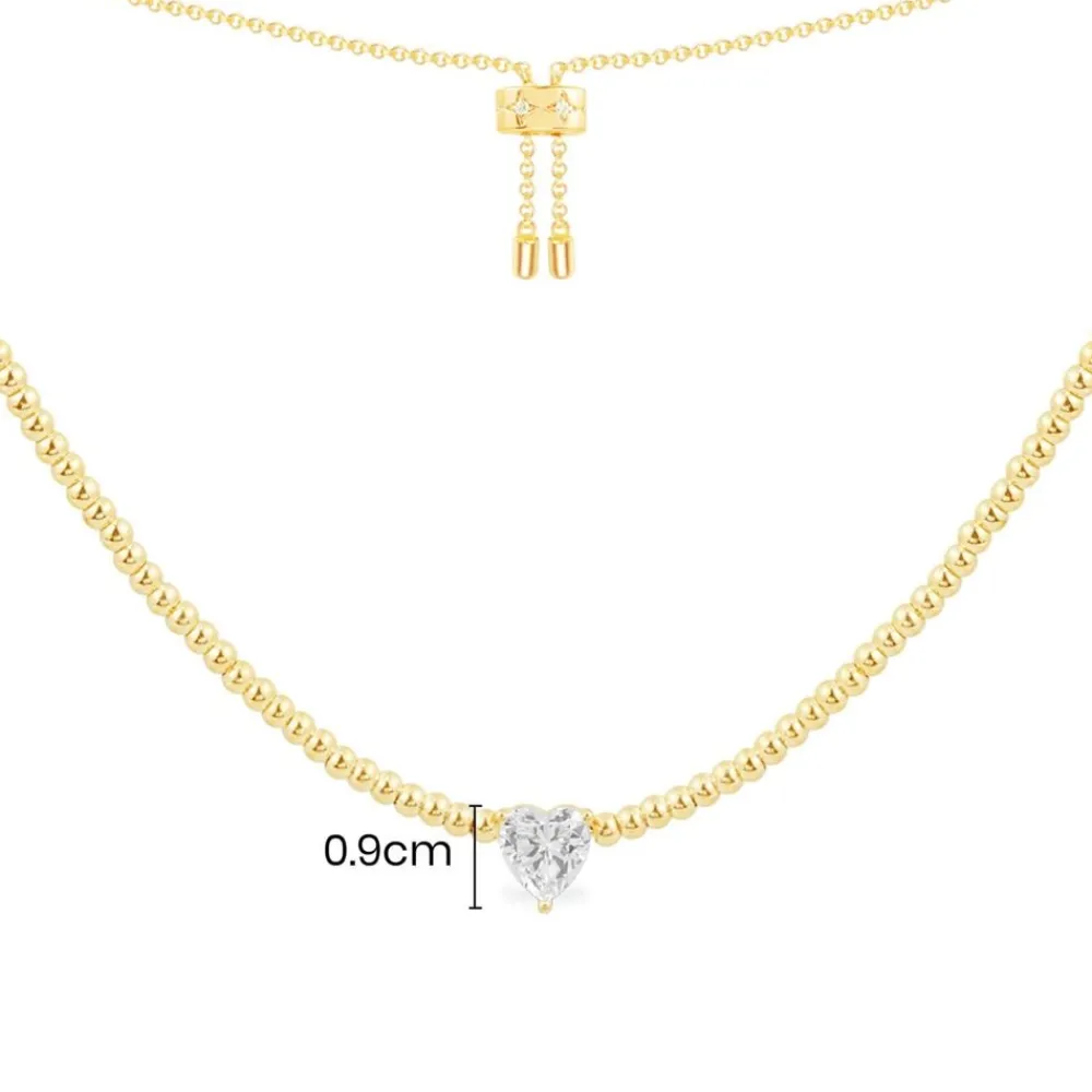 APM Monaco Collier Ajustable Coeur^ Colliers