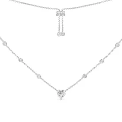 APM Monaco Collier Ajustable Coeur - Argent^ Colliers