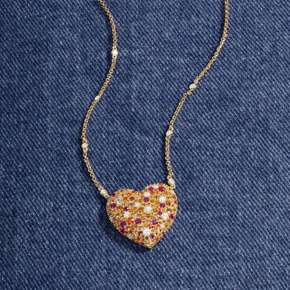 APM Monaco Collier Ajustable Coeur Multicolore^ Colliers