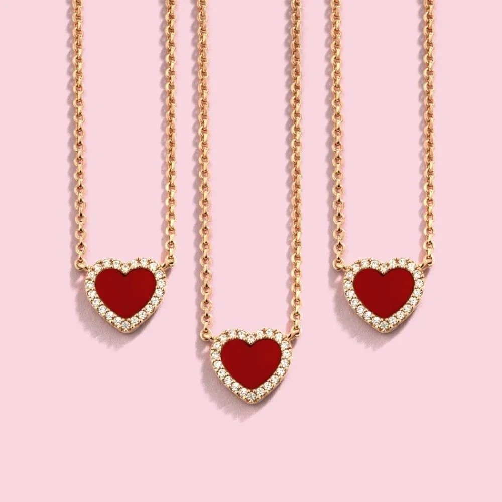 APM Monaco Collier Ajustable Coeur Rouge^ Colliers