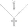 APM Monaco Collier Ajustable Croix Avec Perles^ Colliers