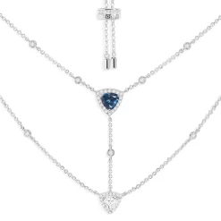 APM Monaco Collier Ajustable Double Chaine Triangle^ Colliers