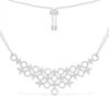 APM Monaco Collier Ajustable Double Chaine Meteorites Et Cercles - Argent^ Colliers