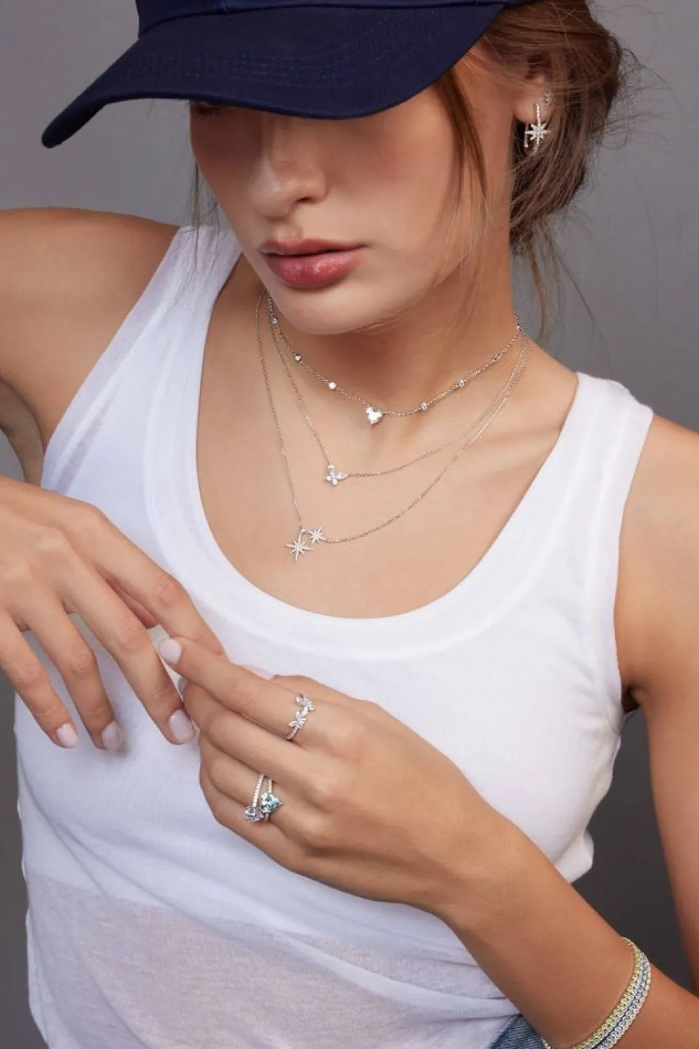 APM Monaco Collier Ajustable Double Meteorites - Argent^ Colliers