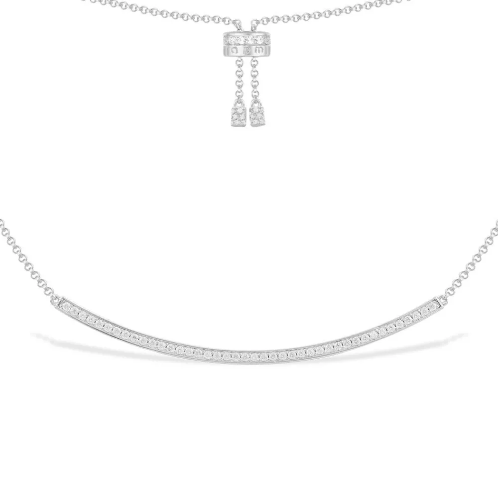 APM Monaco Collier Ajustable Fin Pave^ Colliers