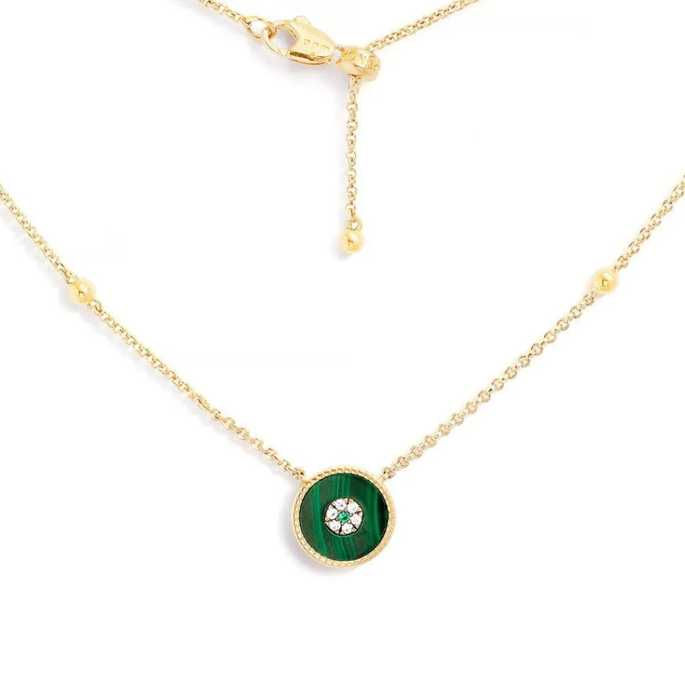 APM Monaco Collier Ajustable Malachite^ Colliers