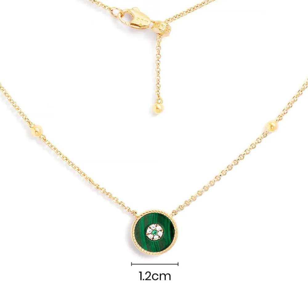 APM Monaco Collier Ajustable Malachite^ Colliers