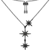 APM Monaco Collier Ajustable Triple Meteorites^ Colliers