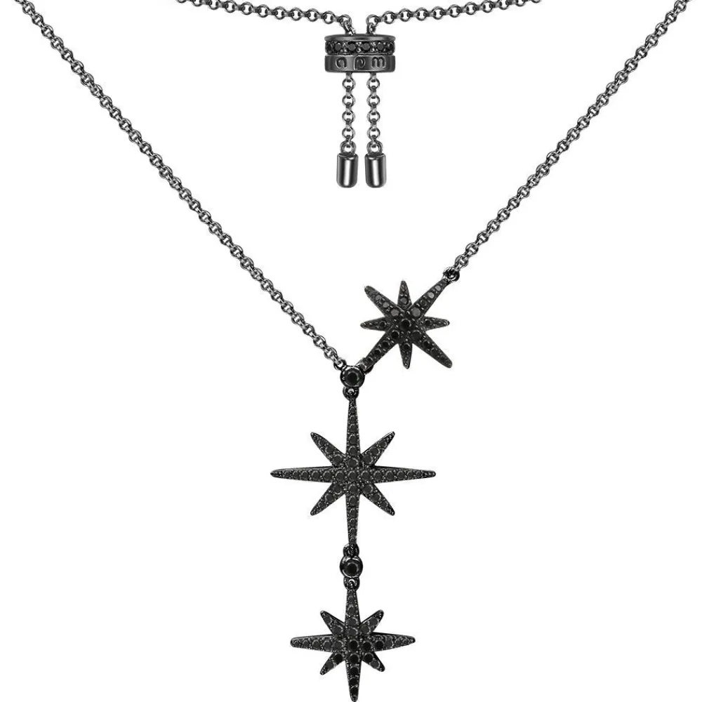 APM Monaco Collier Ajustable Triple Meteorites^ Colliers
