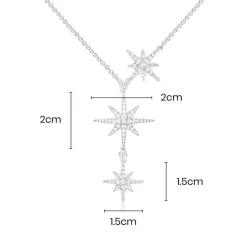 APM Monaco Collier Ajustable Triple Meteorites - Argent^ Colliers