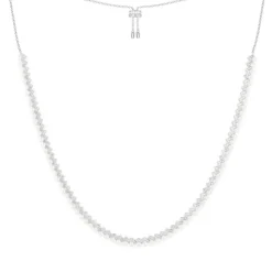 APM Monaco Collier Ajustable Up And Down Avec Perles - Argent^ Colliers