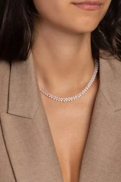 APM Monaco Collier Ajustable Up And Down Avec Perles - Argent^ Colliers
