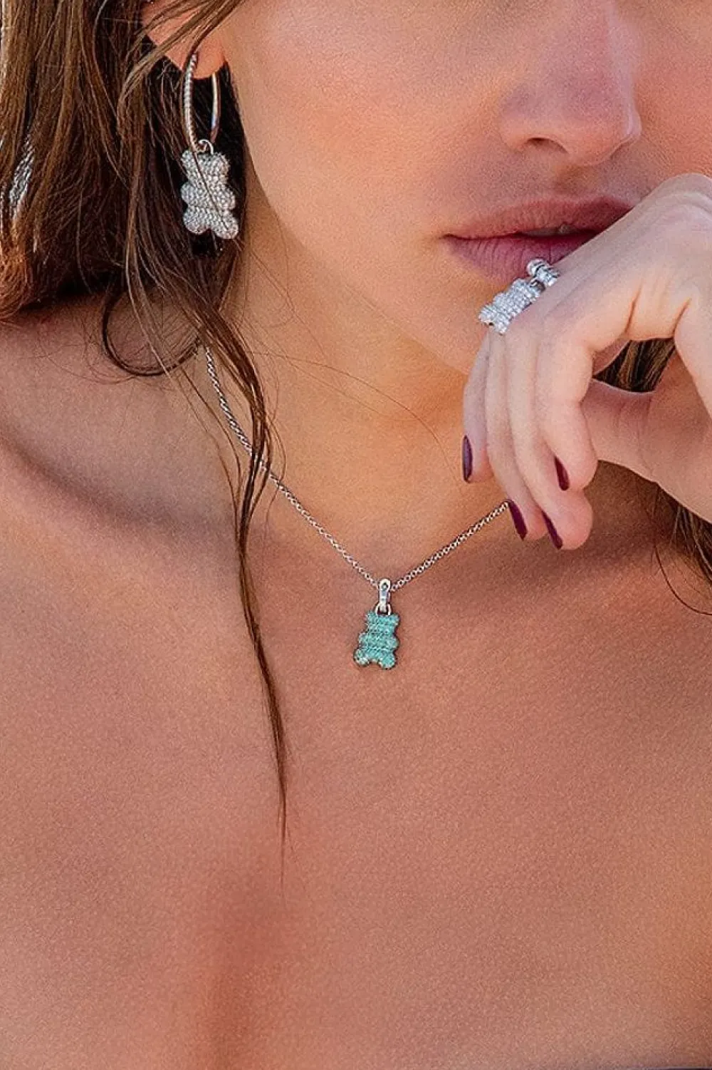 APM Monaco Collier Ajustable Yummy Bear (Clip) Baby Captain - Argent^ Colliers