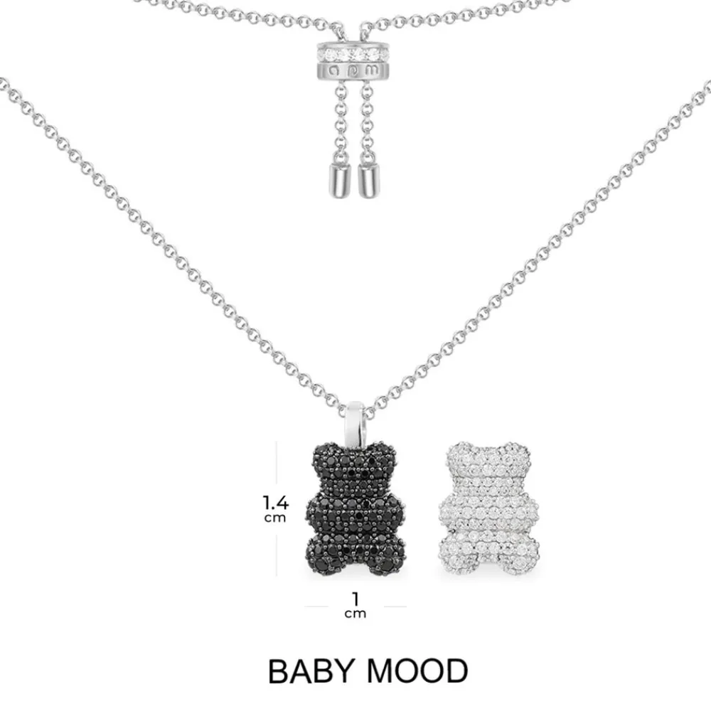 APM Monaco Collier Ajustable Yummy Bear Baby Mood - Argent^ Colliers