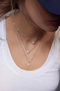 APM Monaco Collier Papillon - Argent^ Colliers