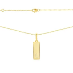 APM Monaco Collier Plaque Alphabet-A - Argent Jaune^ Colliers