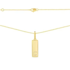 APM Monaco Collier Plaque Alphabet-A - Argent Jaune^ Colliers