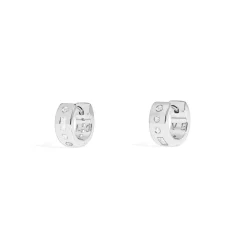 APM Monaco Creoles Code Morse Love^ Boucles D'Oreilles