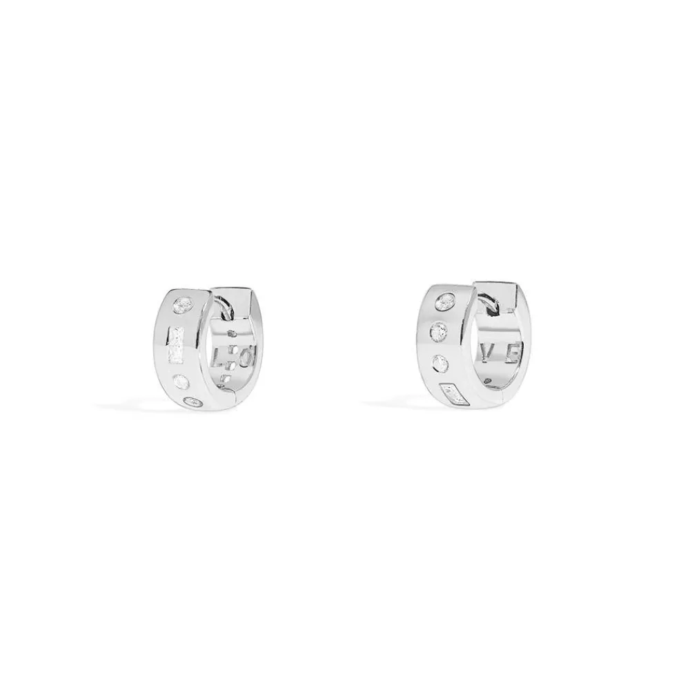 APM Monaco Creoles Code Morse Love^ Boucles D'Oreilles