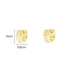 APM Monaco Creoles Code Morse Love^ Boucles D'Oreilles