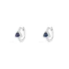 APM Monaco Creoles Triangle Bleu Pave^ Boucles D'Oreilles