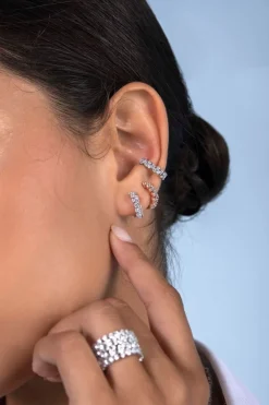 APM Monaco Ear Cuff Pave^ Boucles D'Oreilles