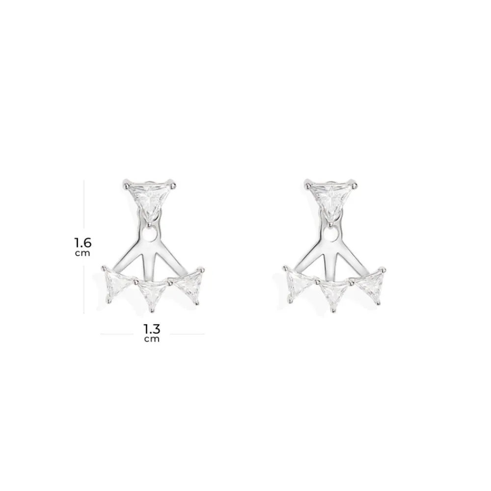 APM Monaco Ear Jackets Triangle Eclat^ Boucles D'Oreilles