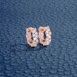 APM Monaco Mini Creoles Pave^ Boucles D'Oreilles