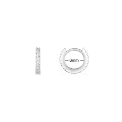 APM Monaco Petites Boucles D'Oreilles En Anneaux 6Mm - Argent^ Boucles D'Oreilles