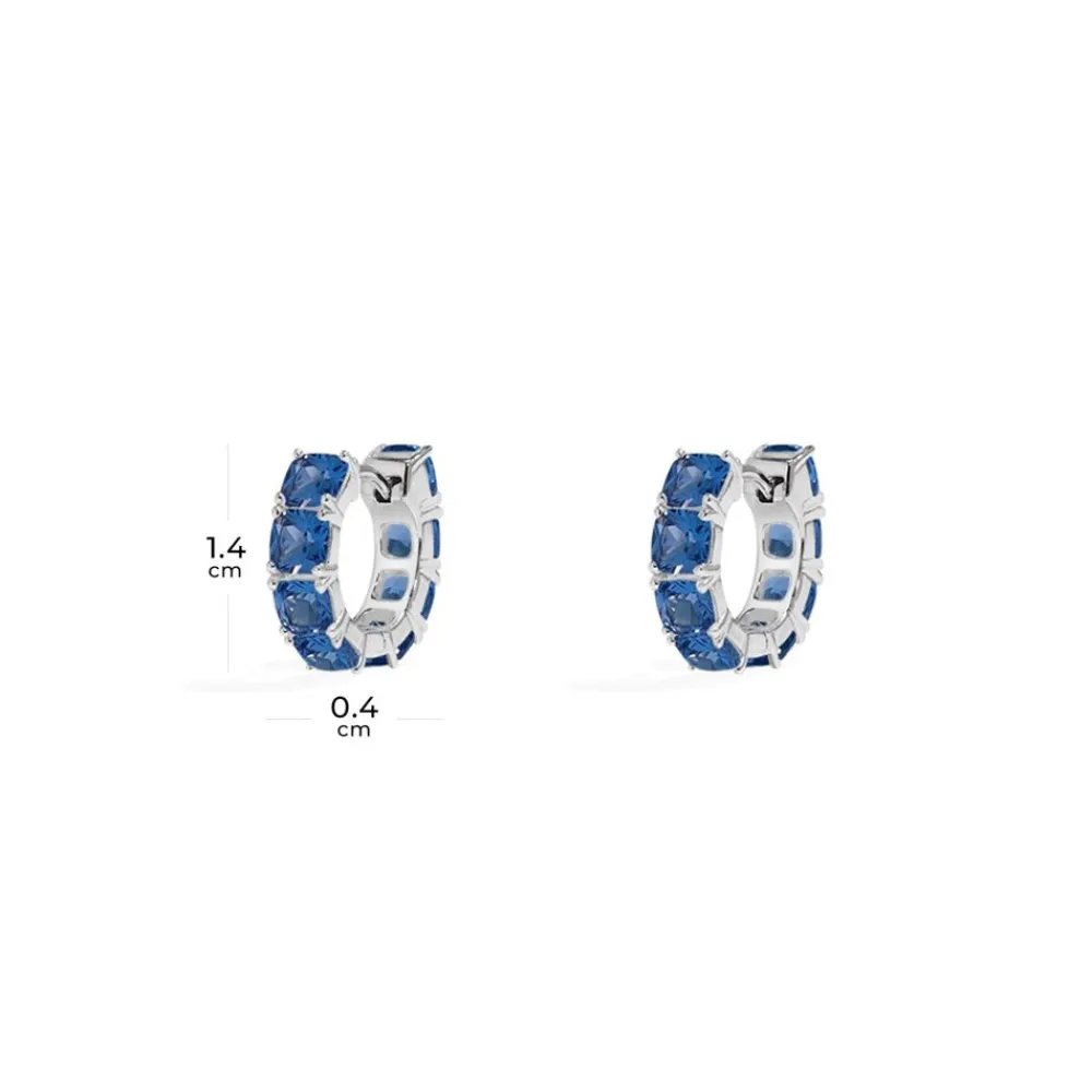 APM Monaco Petites Creoles Eclat Bleu^ Boucles D'Oreilles