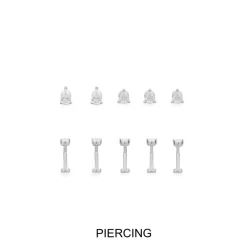 APM Monaco Set De Boucles D'Oreilles Piercing Poire^ Boucles D'Oreilles