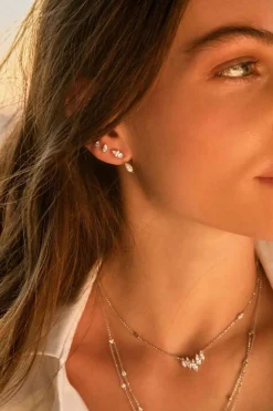 APM Monaco Set De Boucles D'Oreilles Piercing Poire^ Boucles D'Oreilles